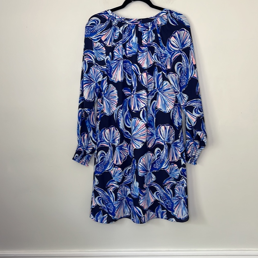 Lilly Pulitzer Blue Floral Mini Dress - Picture 8 of 11